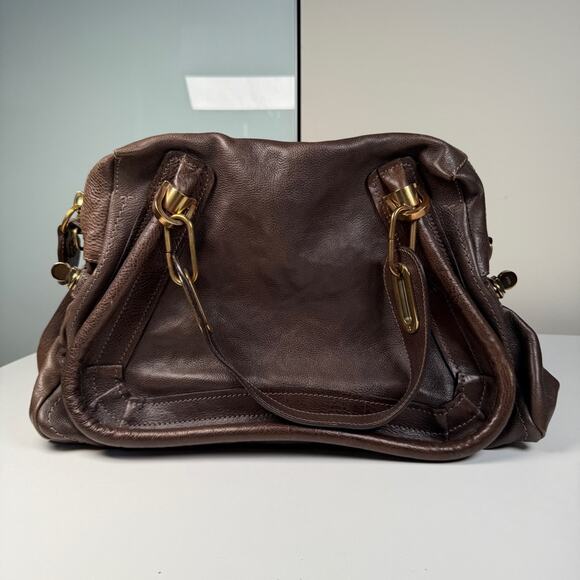 Chloe Handbags - Chloé Paraty Brown Leather Tote